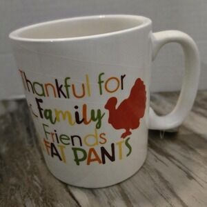 Thanksgiving Mug, Humorous, Harvest Collection 2019, Coffee/‎ Cocoa NWT